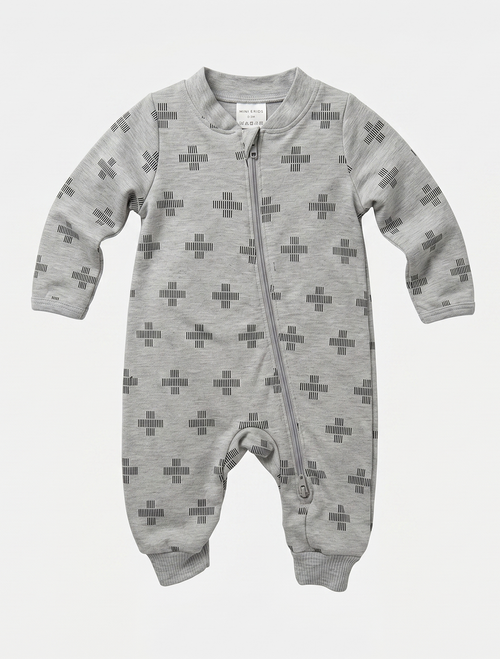 Grey pattered sleepsuit