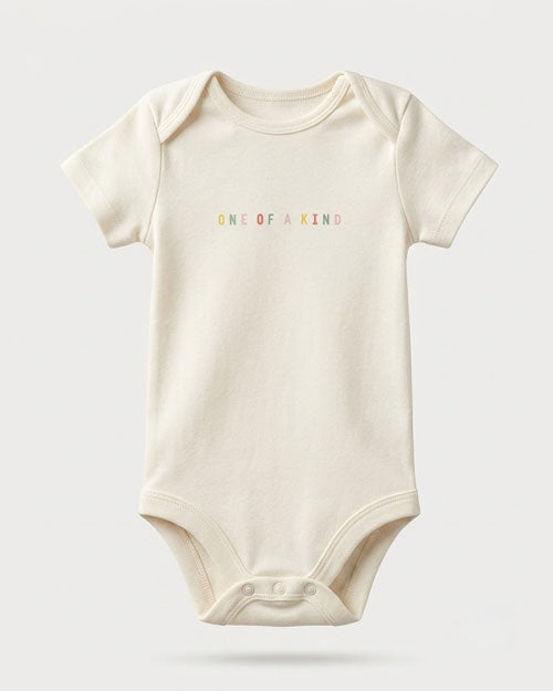 Off white kind printed onesie