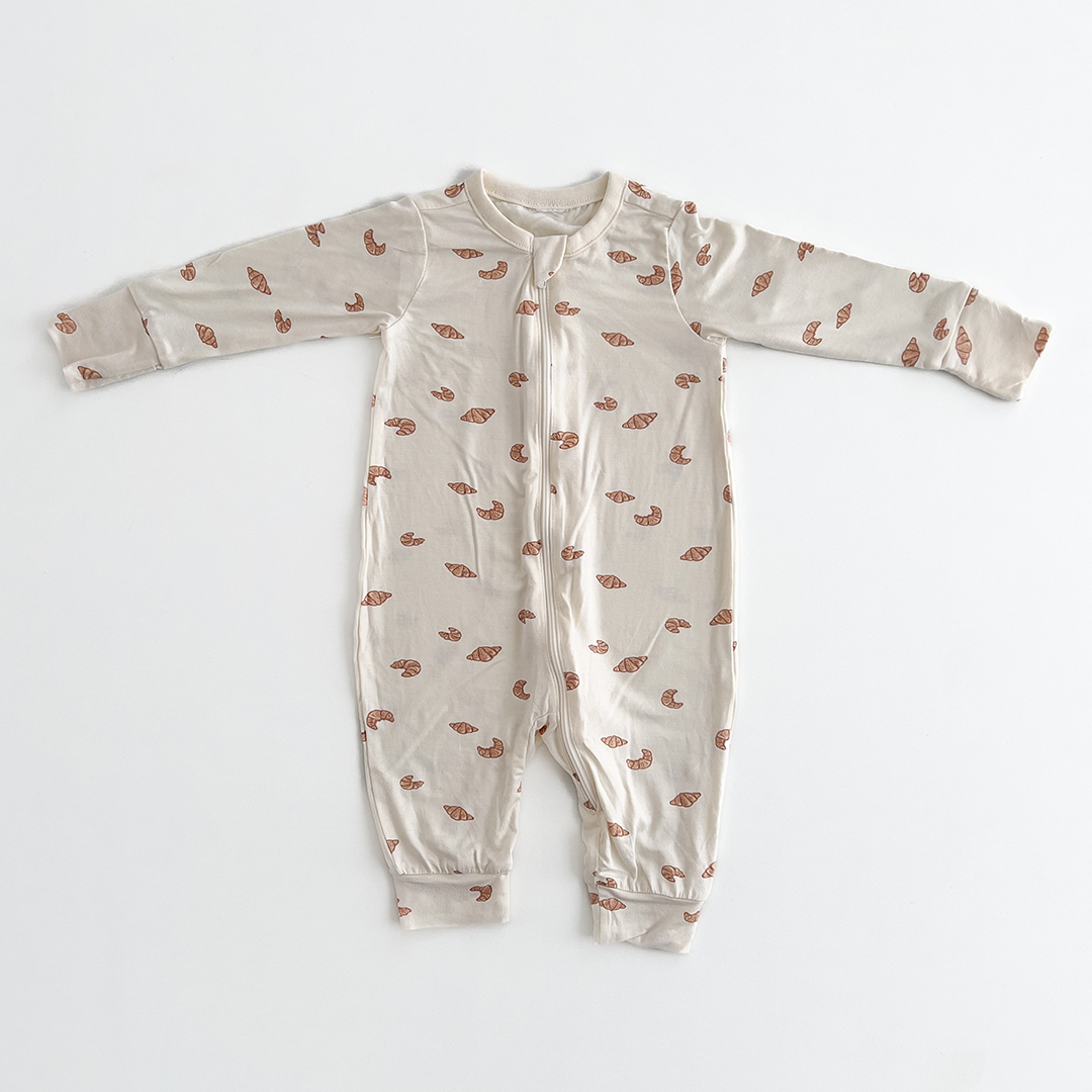CROISSANT ZIPPER VISCOUS ROMPER