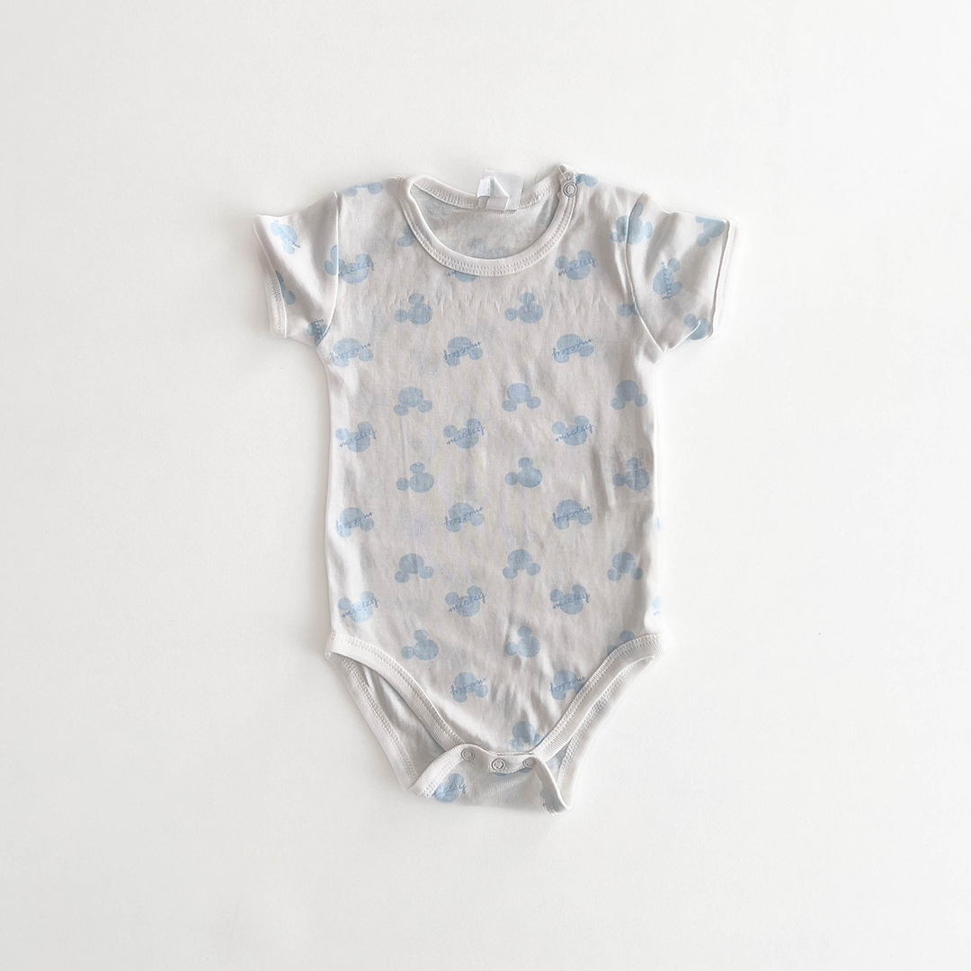 DISNEY BABY BLUE PRINTED ONESIE