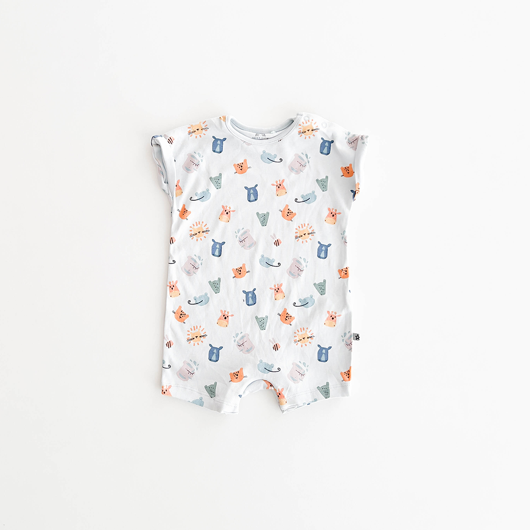 LIGHT BLUE PRINTED JUMPSUIT