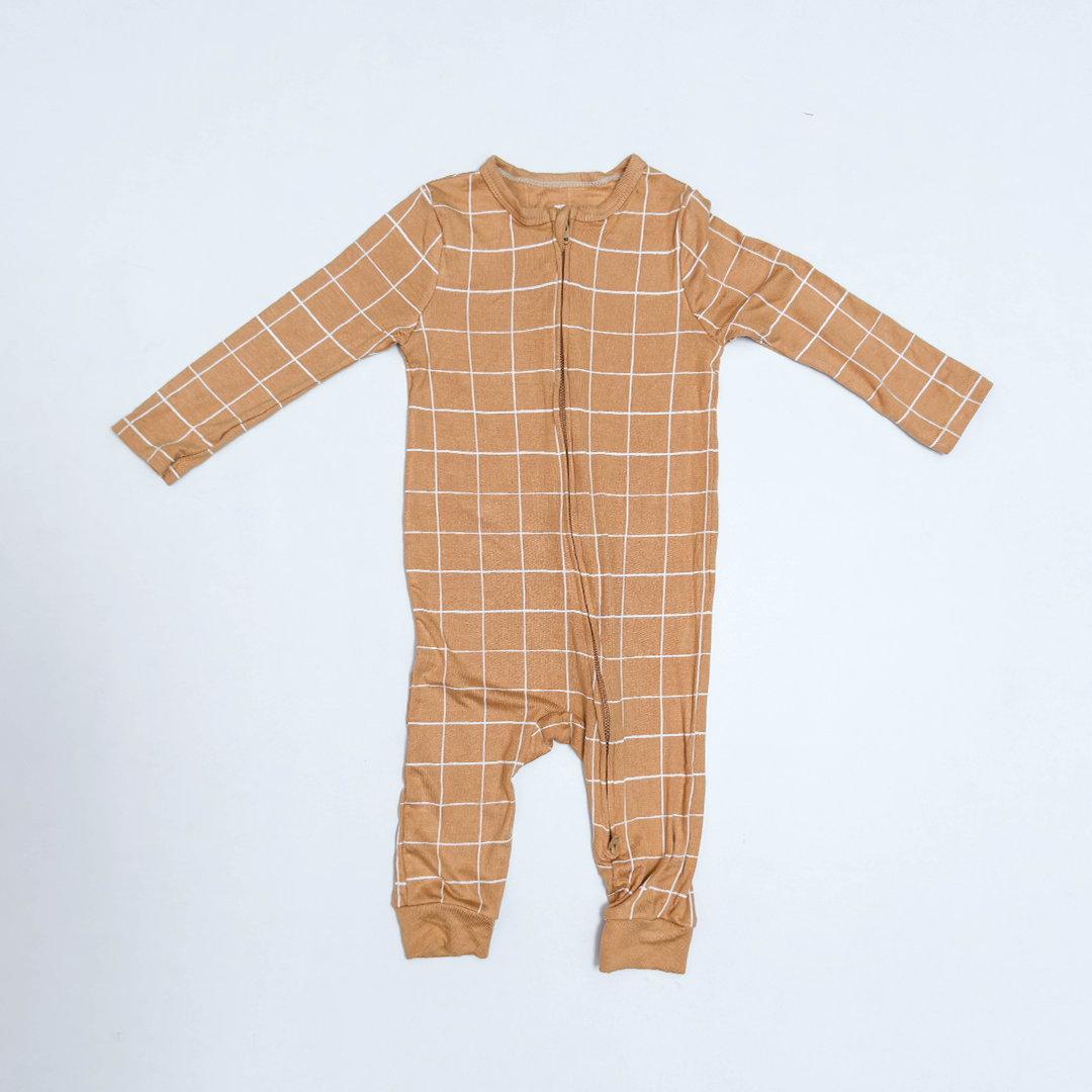 MUSTARD YELLOW VISCOUS ZIPPER ROMPER