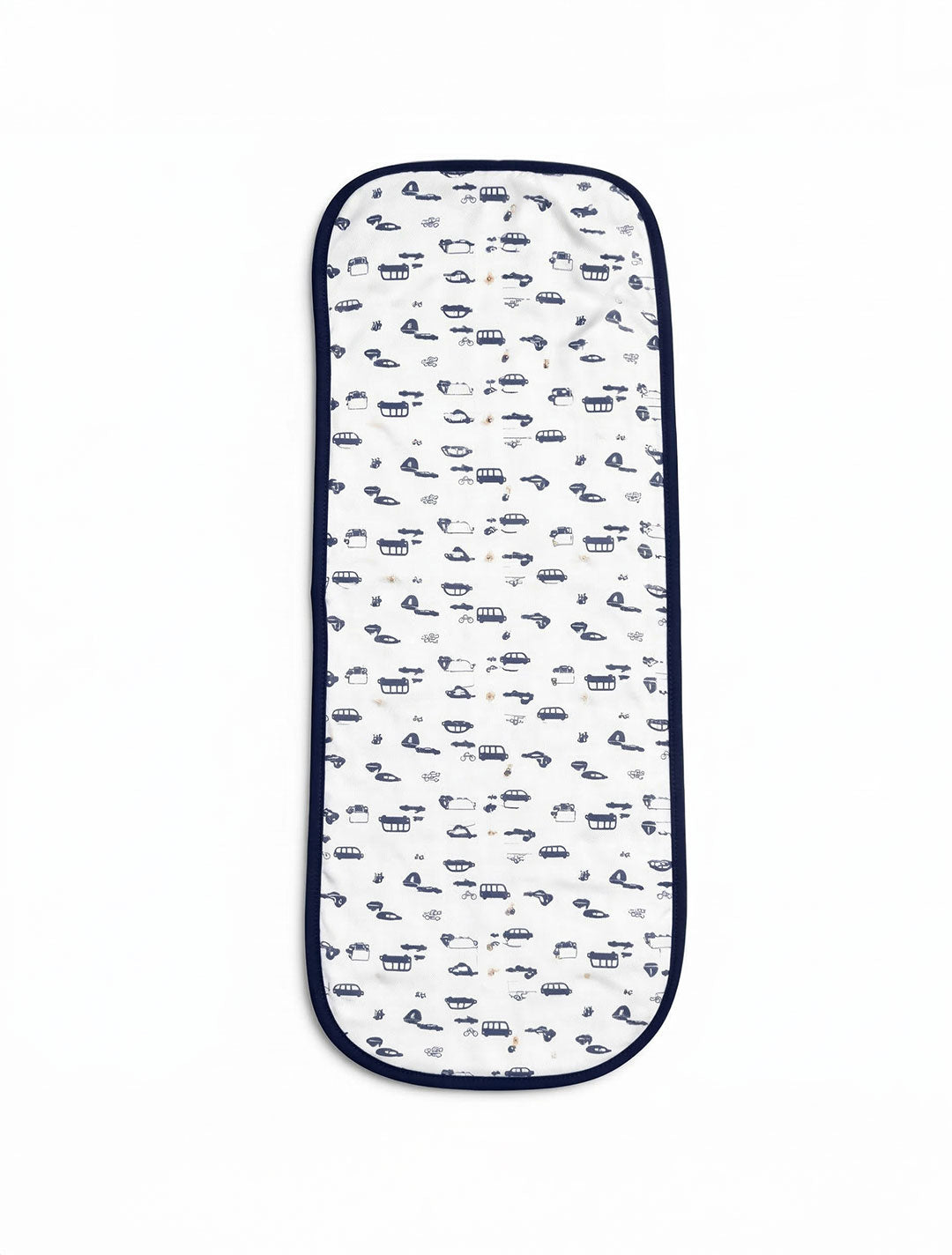 NAVY BLUE CAR PRINTED BURP CLOTH