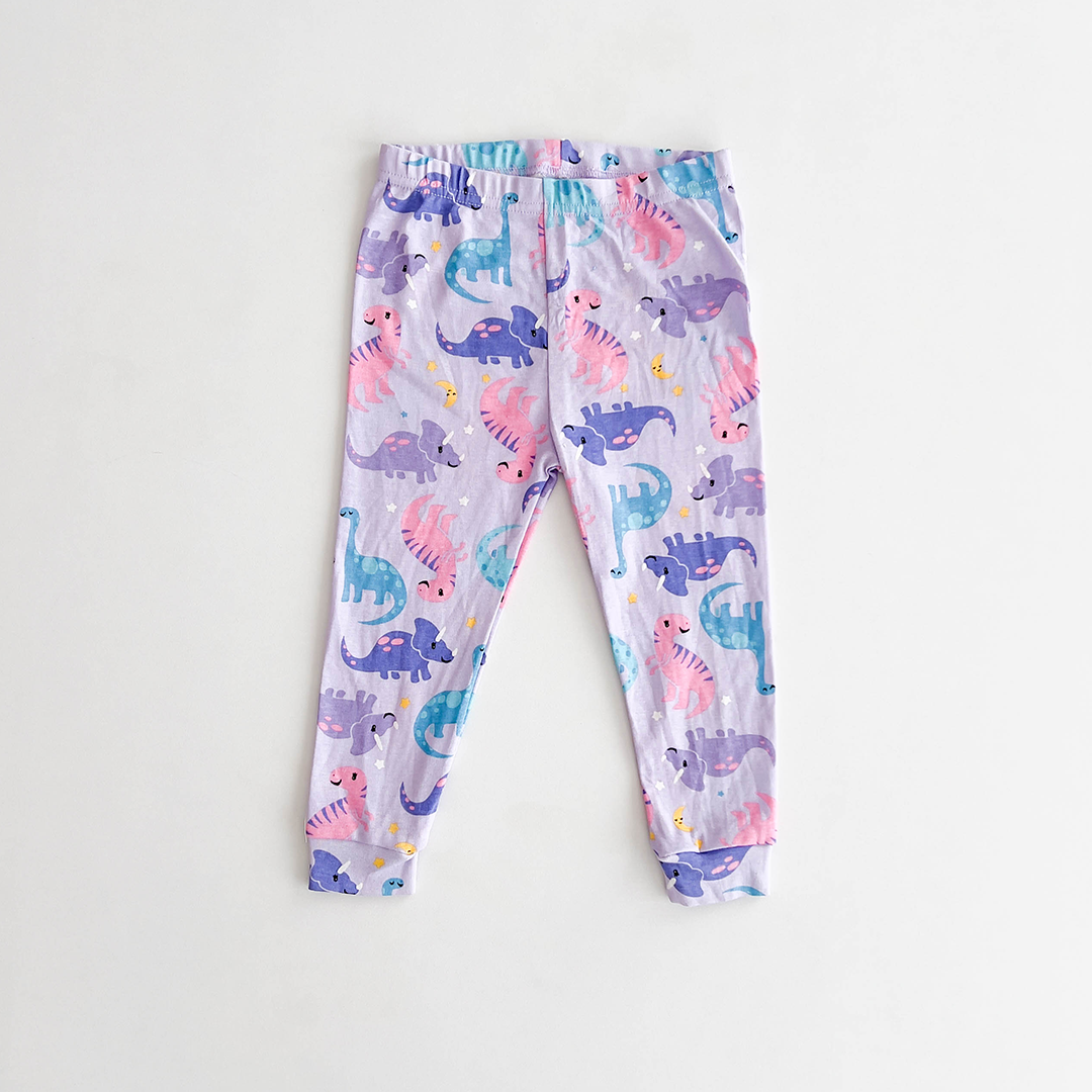 PURPLE DINOSAUR PATTERNED PANTS