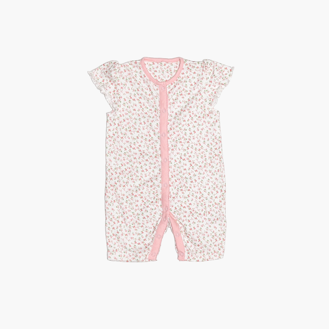 PINK FLORAL PATTERNED JUMPSUIT