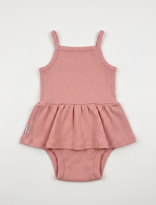 DUSTY PINK POINTELLE SUNSUIT