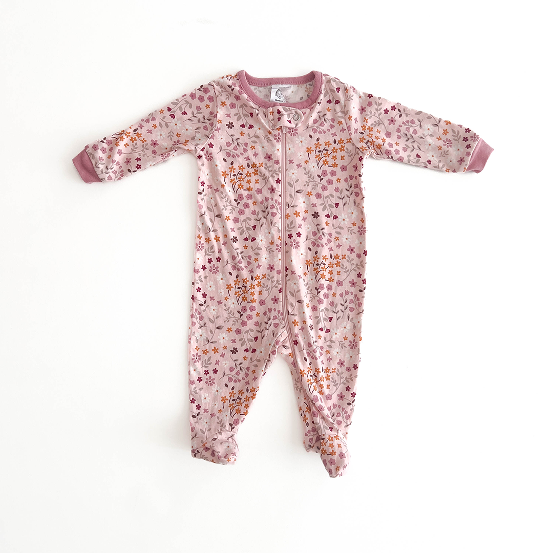 GERBER FLORAL PRINT SLEEPSUIT