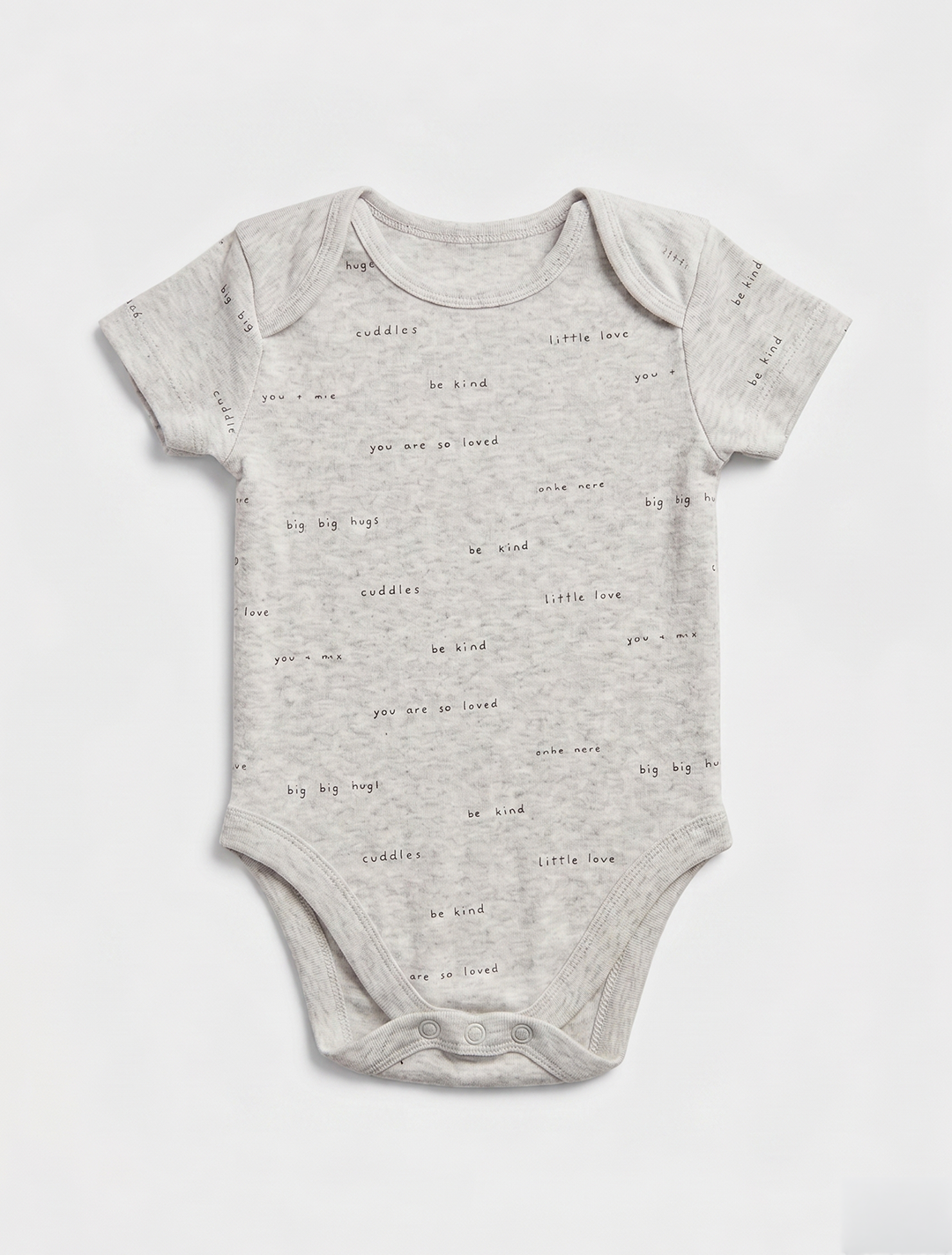 GREY PRINTED ONESIES