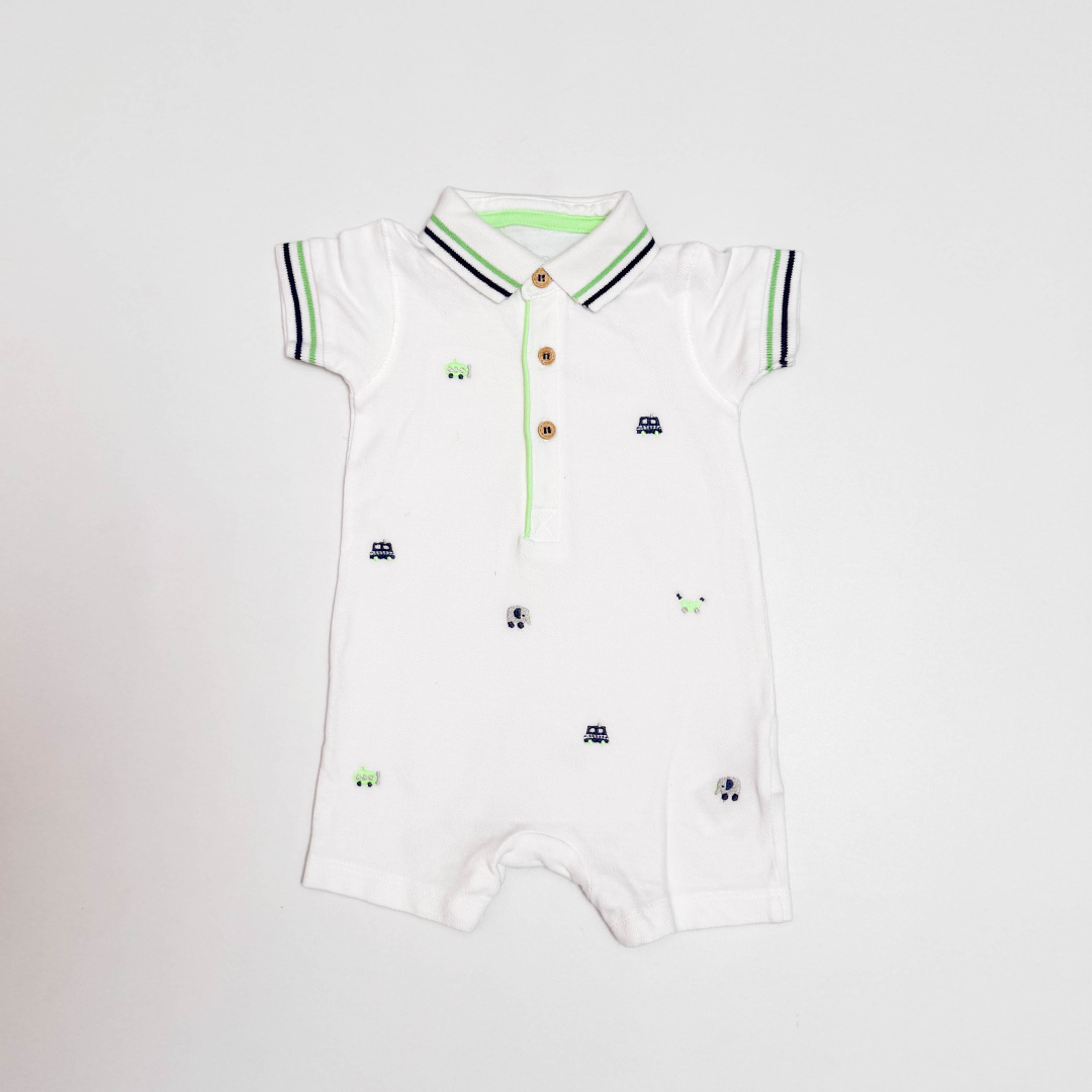 WHITE PRINTED JUMPSUIT