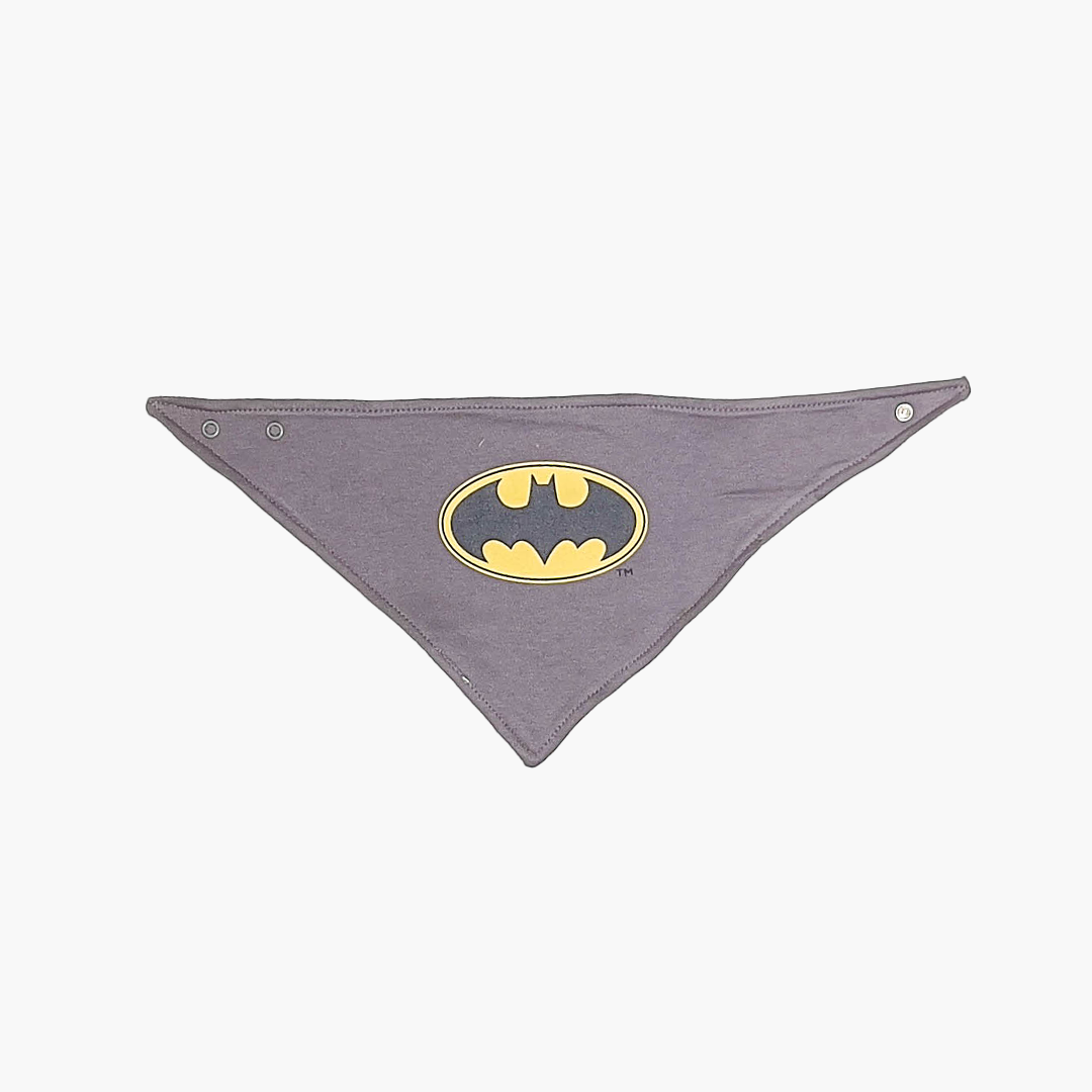 BATMAN PRINTED GREY BIB