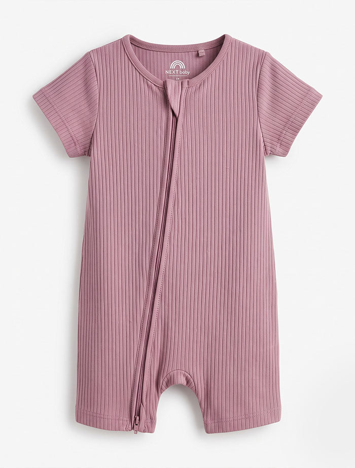 Dusky pink 2 way zipper jumpsuit