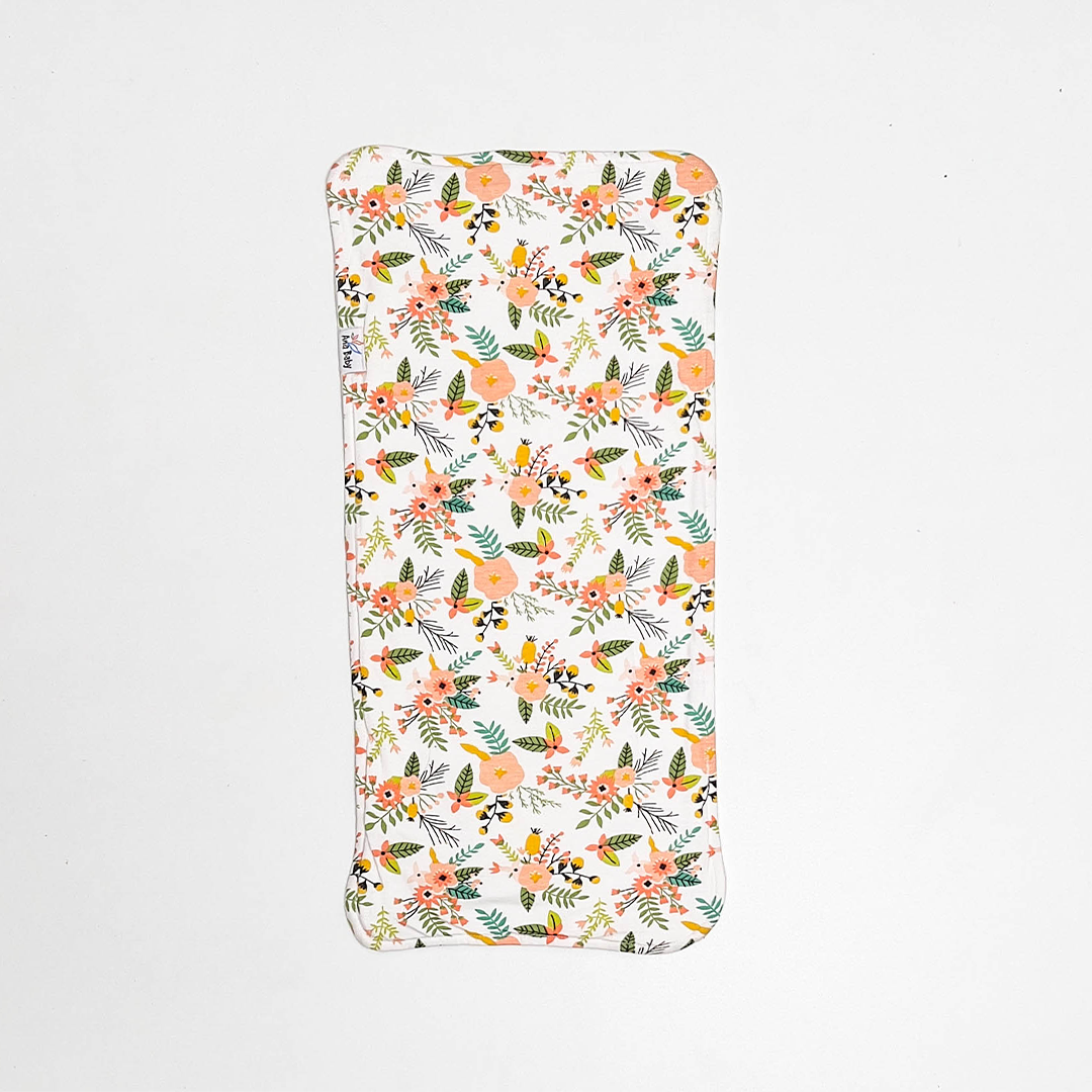 FLORAL PATTERNED BURP CLOTH