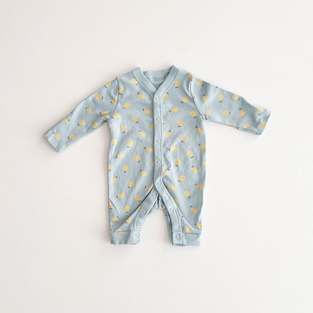 PISTACHIO LEMONE PRINTED ROMPER