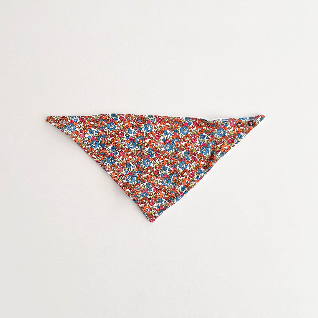 MULTICOLOUR FLORAL PRINTED BANDANA BIBS