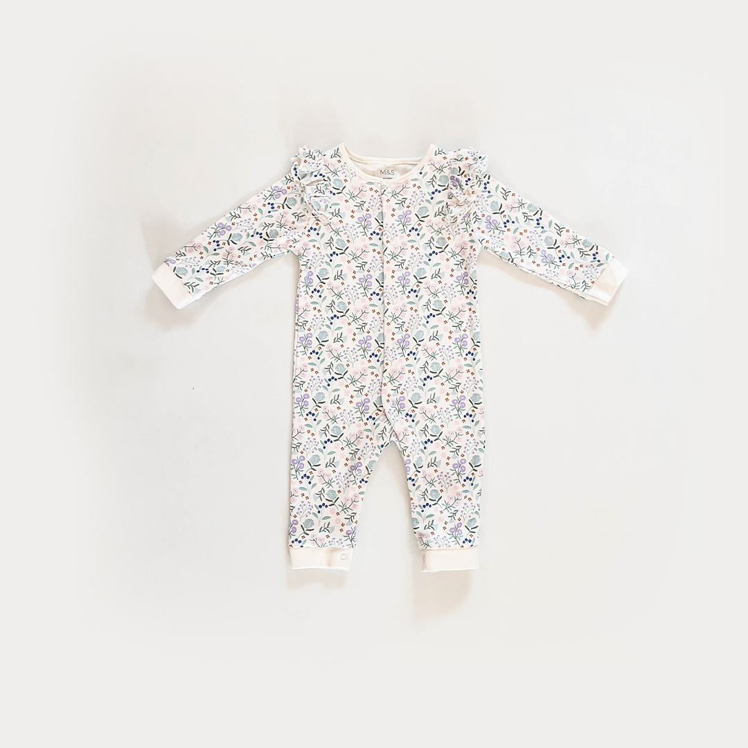 FLORAL RUFFLED ROMPER