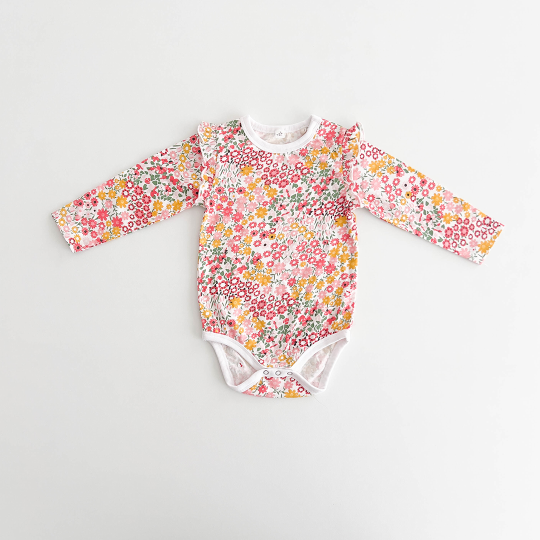 FLORAL PRINTED FULLSLEEVE ONESIE