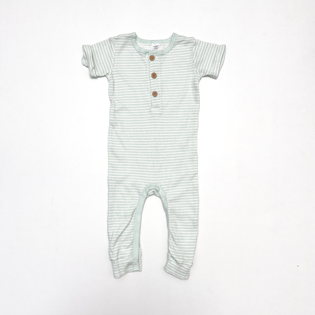 LIGHT MINT KNITTED ROMPER