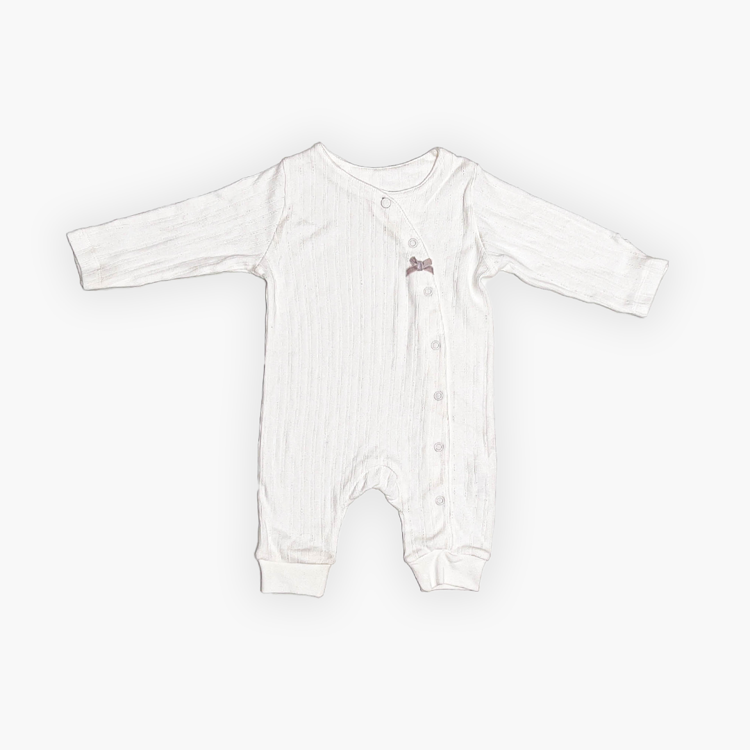 WHITE POINTELLE ROMPER