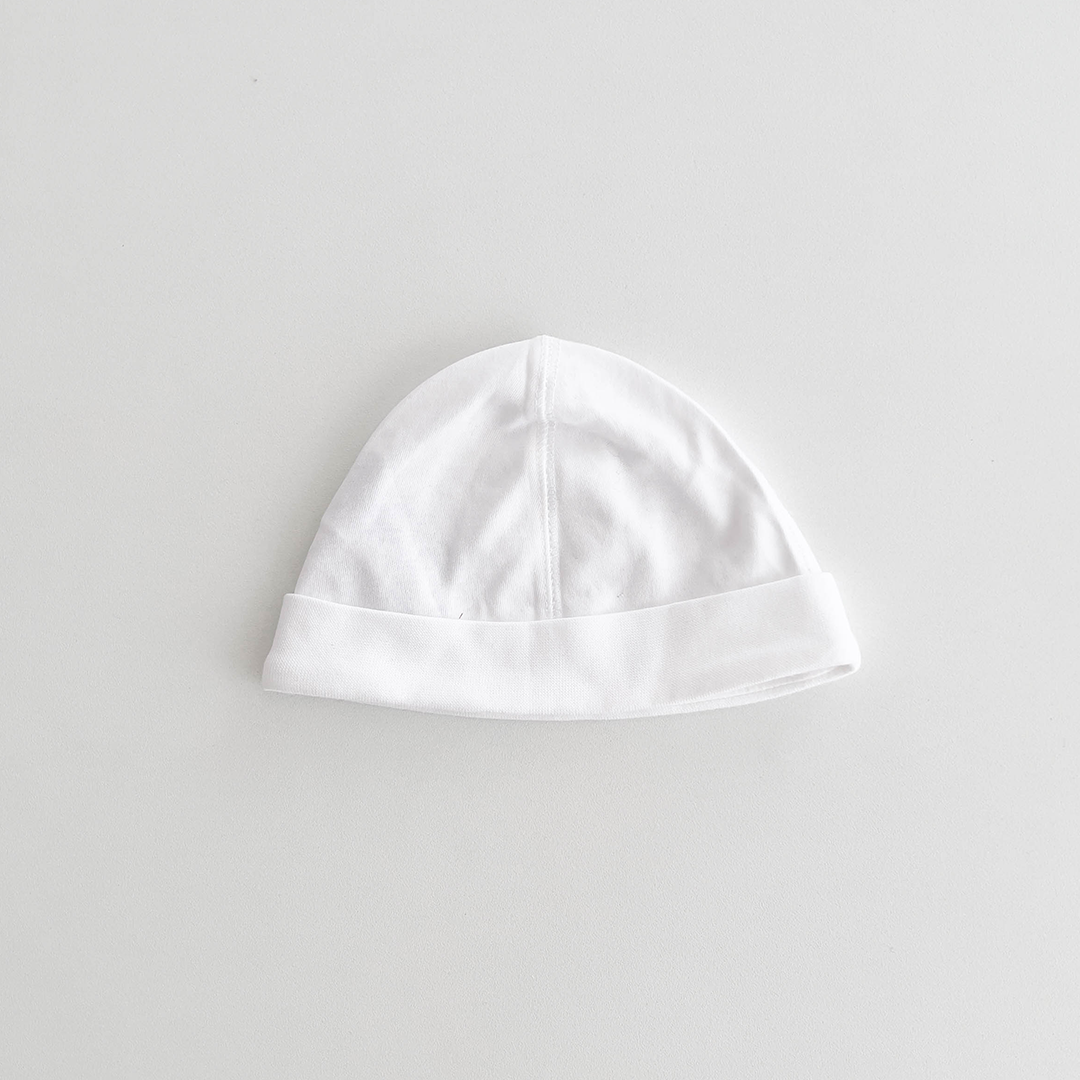 WHITE PLAIN CAP