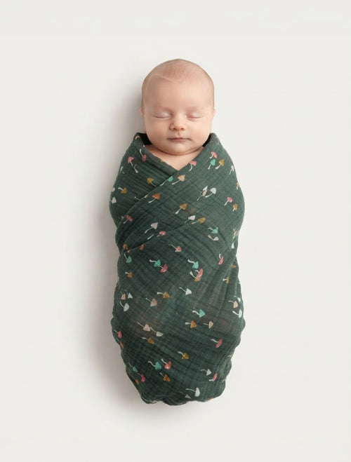 Woodland Mushroom – Muslin Swaddle