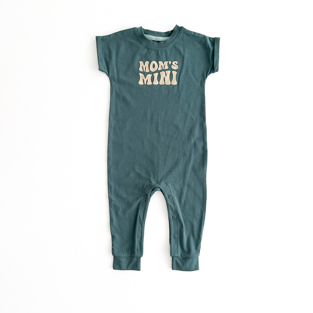 TEAL HALF SLEEVE ROMPER