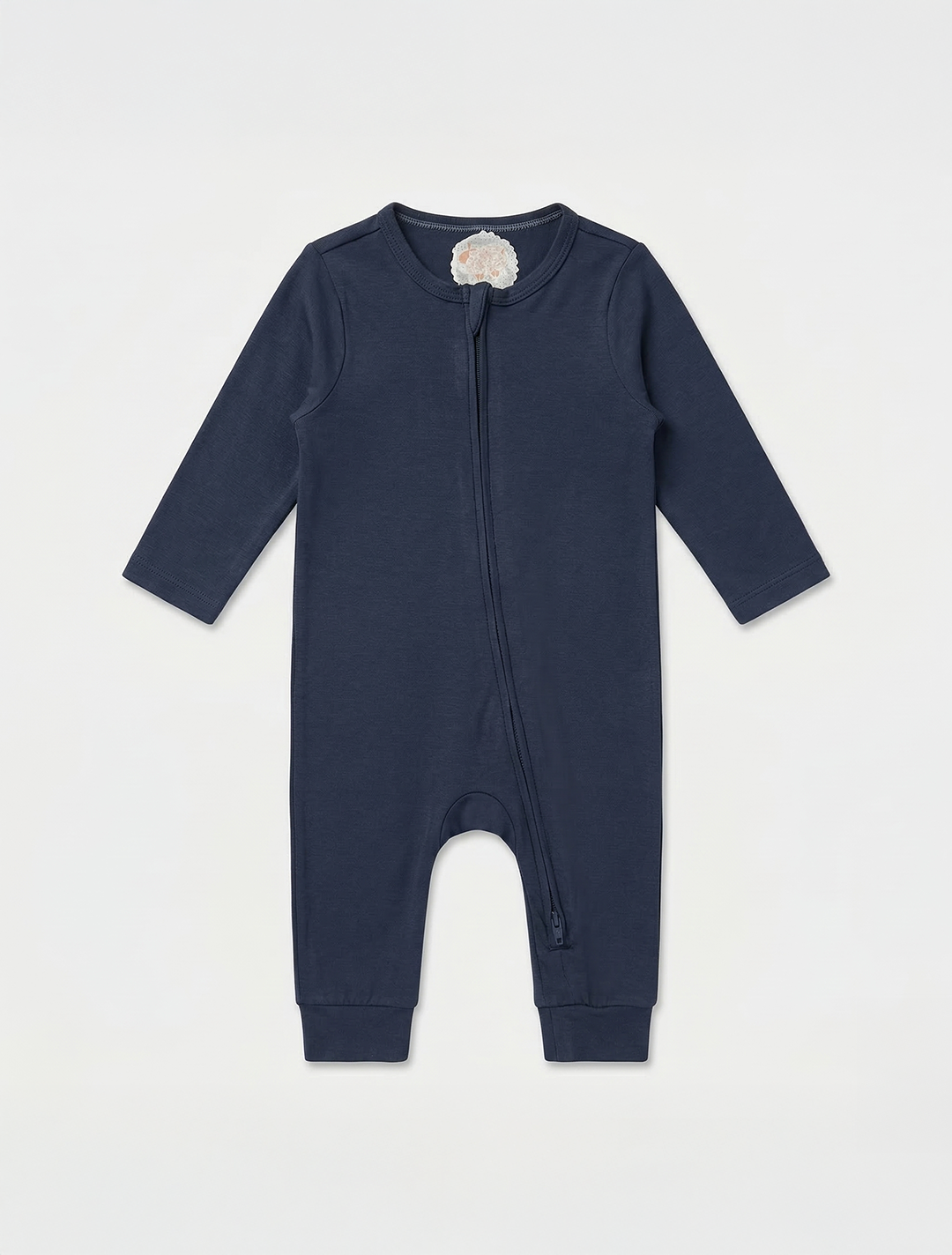 DARK BLUE GREY VISCOUS PLAIN ROMPER