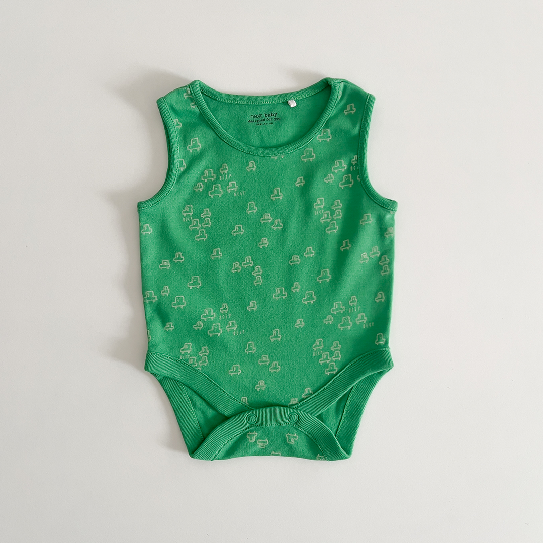 Green print sleepsuit