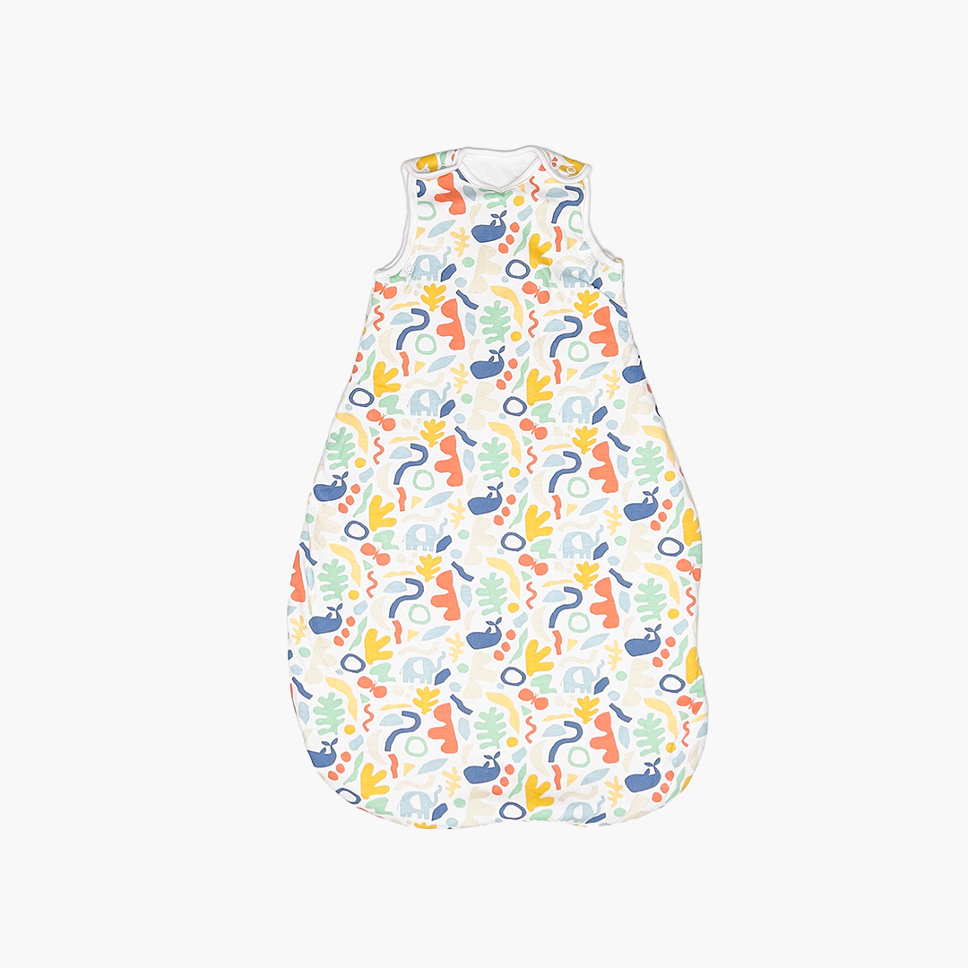 MULTICOLOURED PATTERNED SLEEPSUIT