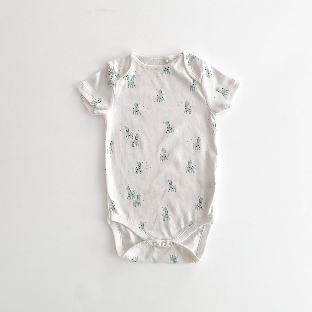 NEXT BABY GIRAFFE PRINT ONESIE