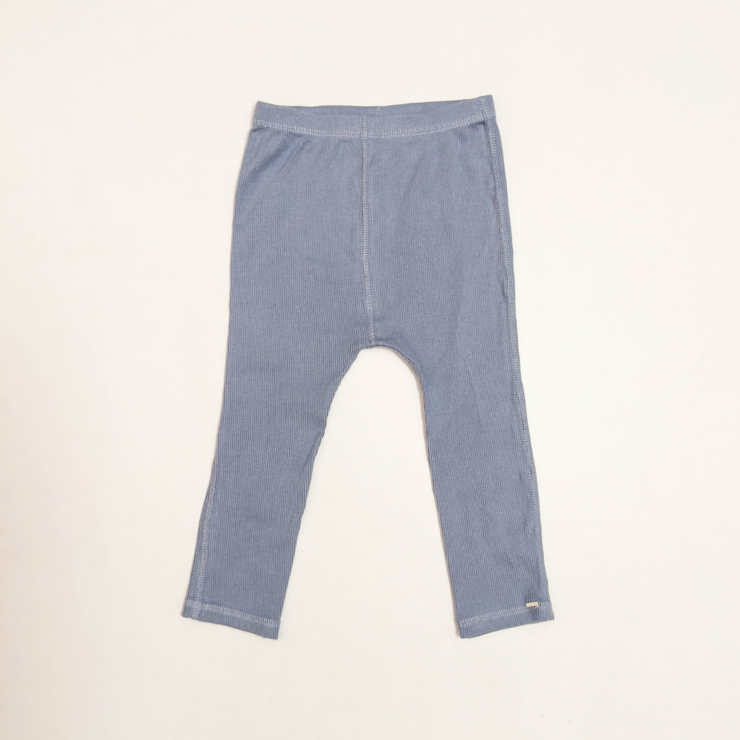 OCEAN BLUE RIBBED PANTS