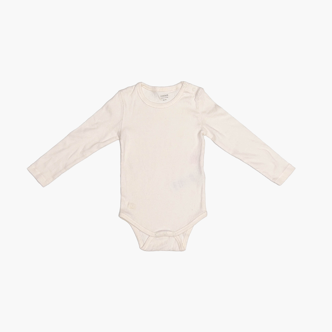 OFF WHITE RIBBED ONESIE