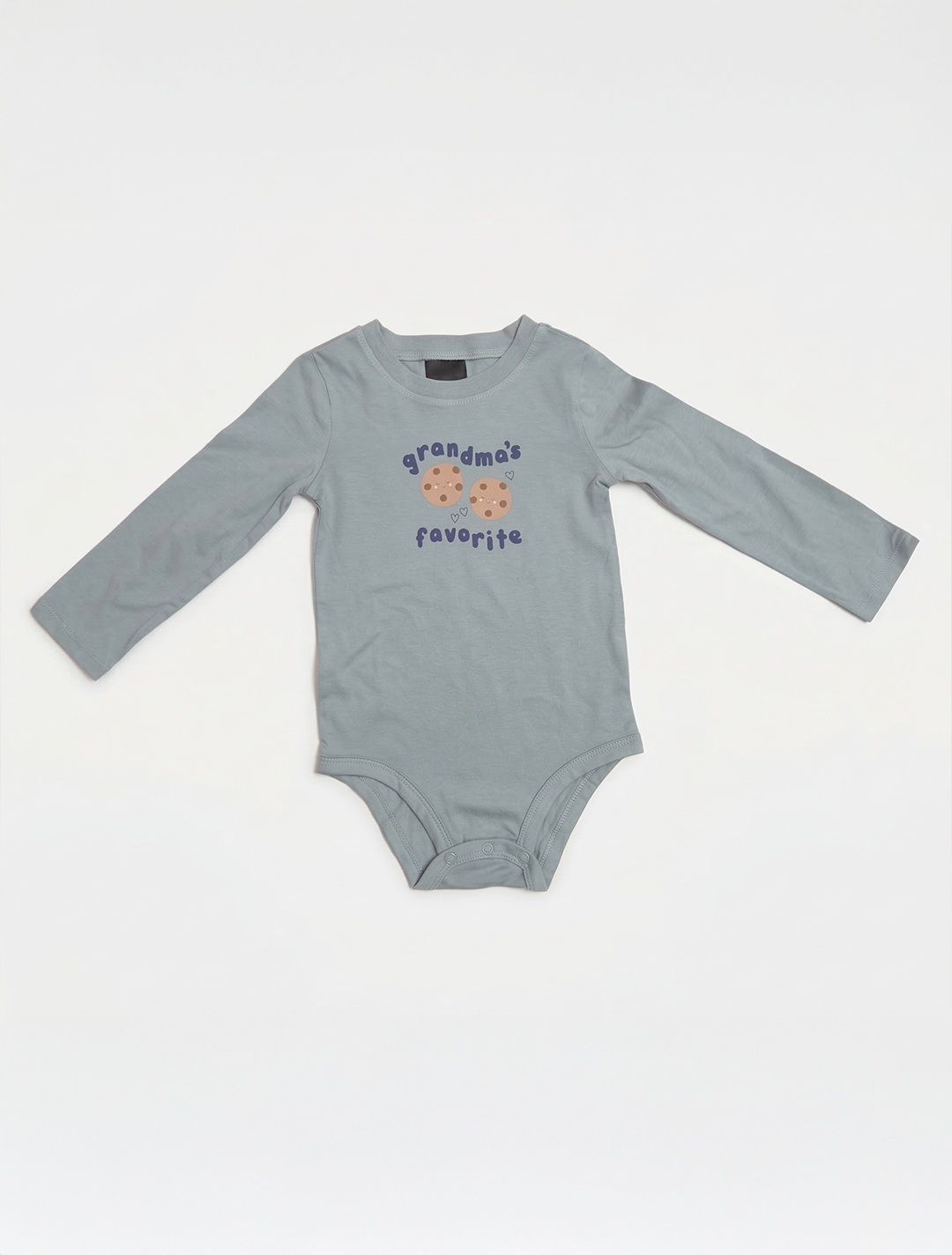 BLUE COOKIE PRINTED ONESIE