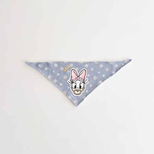 BLUE DAISY PRINTED BANDANA BIBS