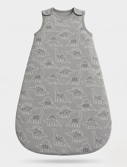 Sage green dino printed sleeping bag