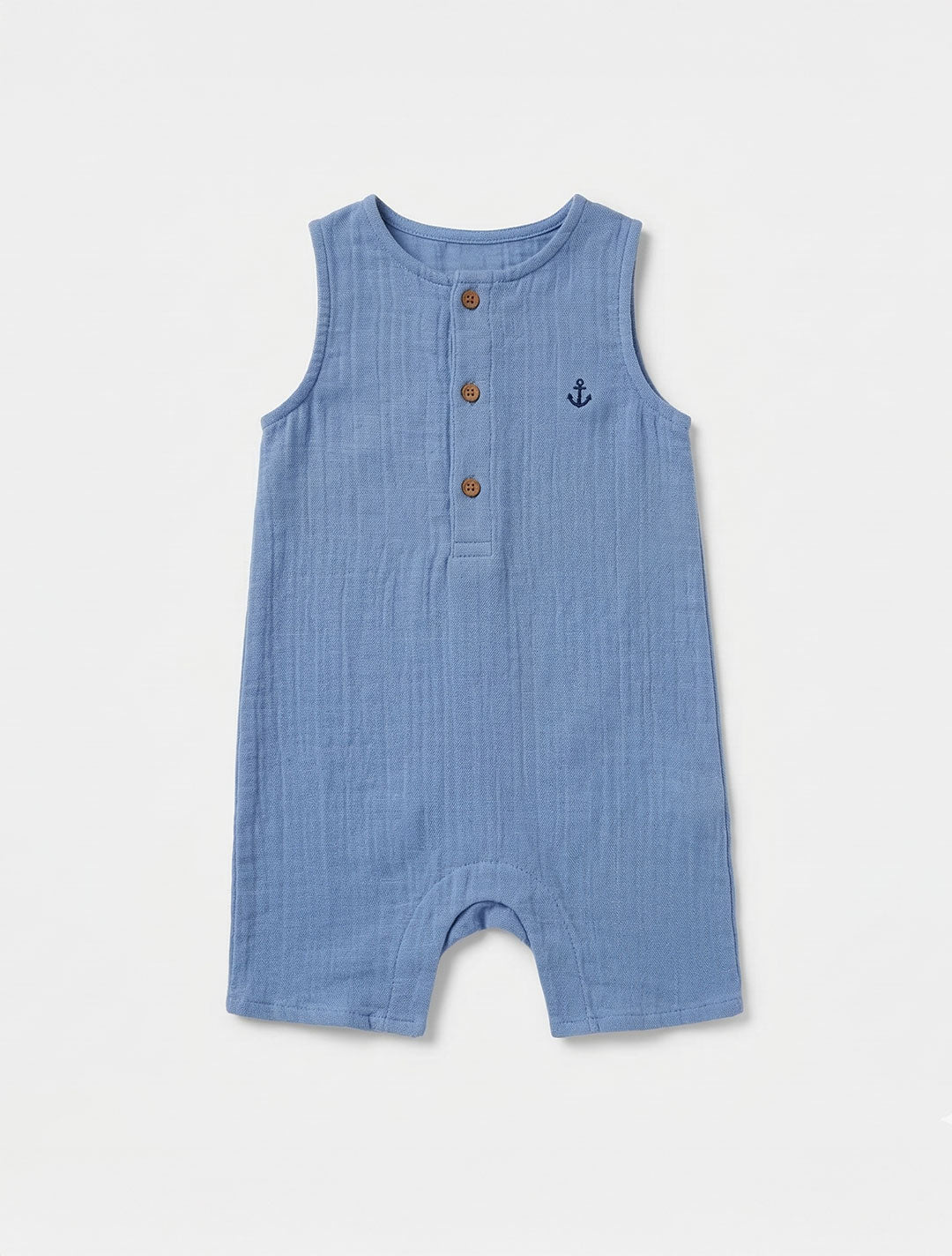 MUSLIN BLUE BOYS JUMPSUIT