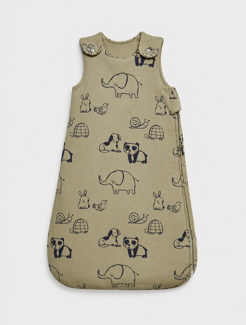 Baby Sleep Bag – Sage Animal Print