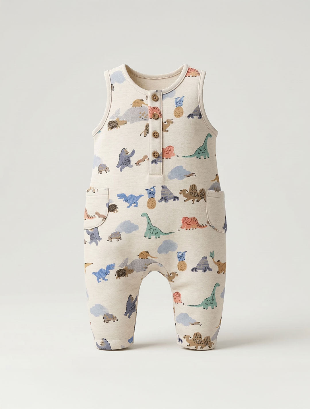 ANIMAL PRINTED ROMPER