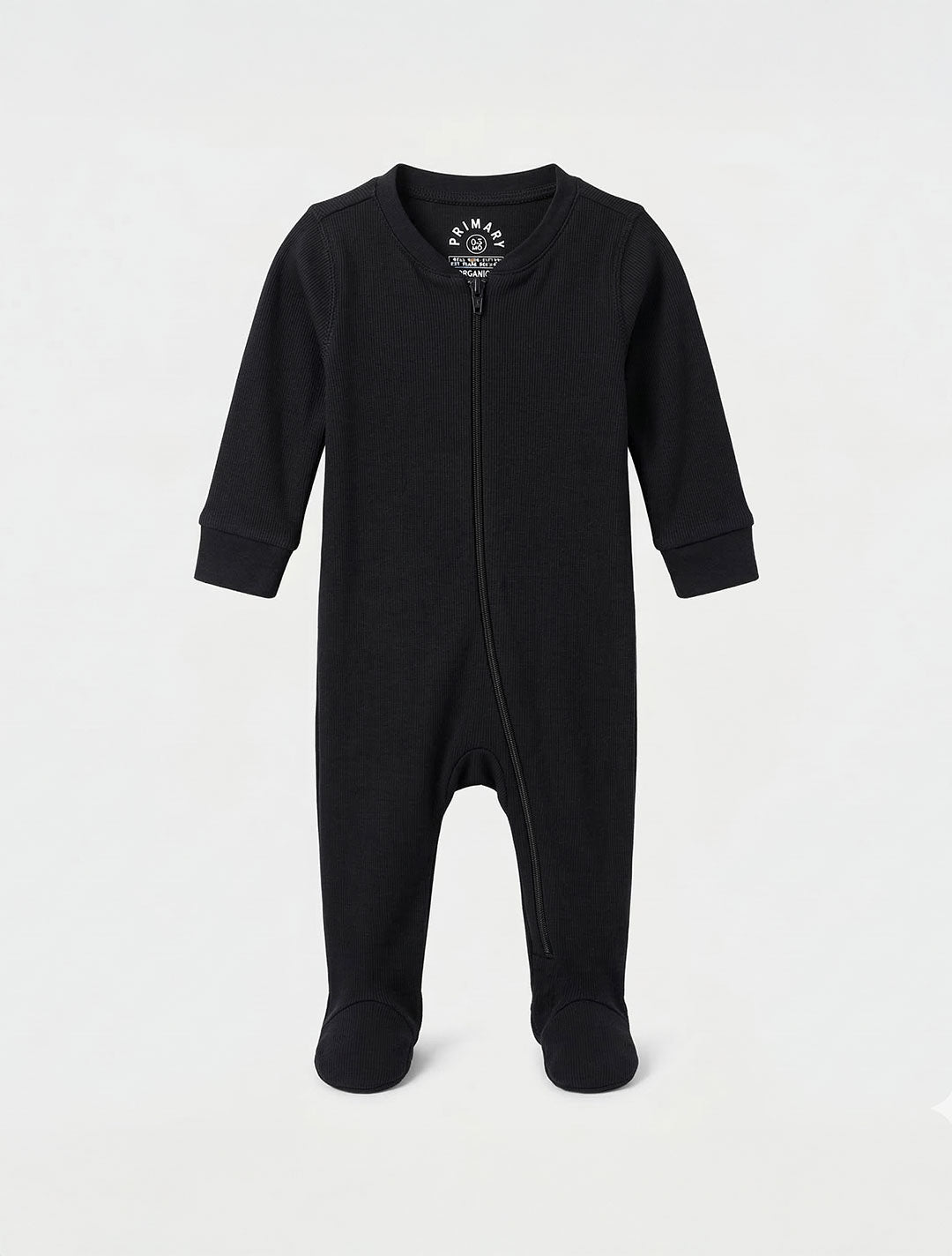 BLACK ZIPPER SLEEPSUIT