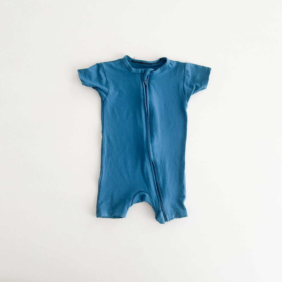 TEAL BLUE PLAIN JUMPSUIT