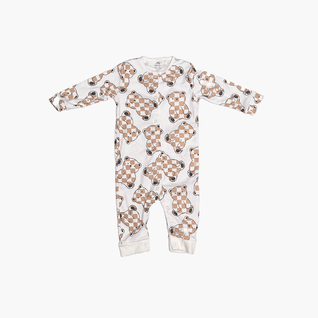 TEADDY BEAR PATTERNED ROMPER