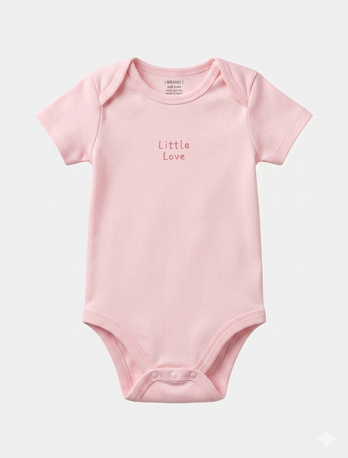 PINK LITTLE LOVE ONESIES