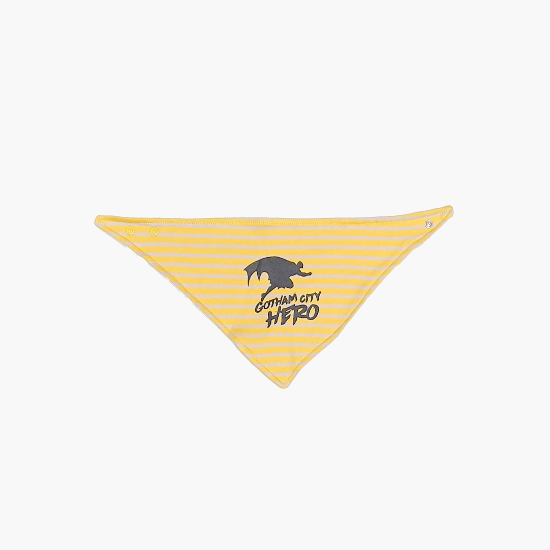 YELLOW BATMAN BANDANA BIBS