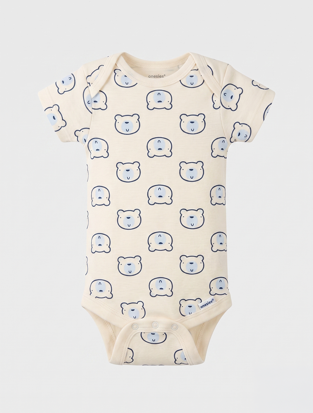 OFF WHITE BEAR PRINTED ONESIE