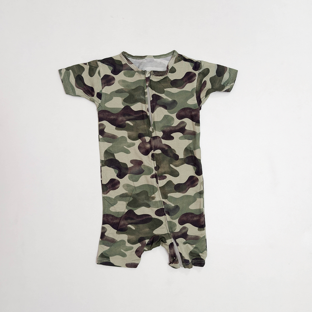 ARMY GREEN VISCOUS ZIPPER JUMPSUIT