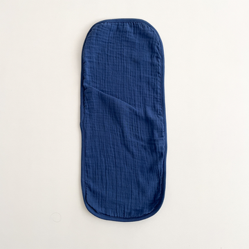 MUSLIN BLUE PLAIN BURP CLOTH