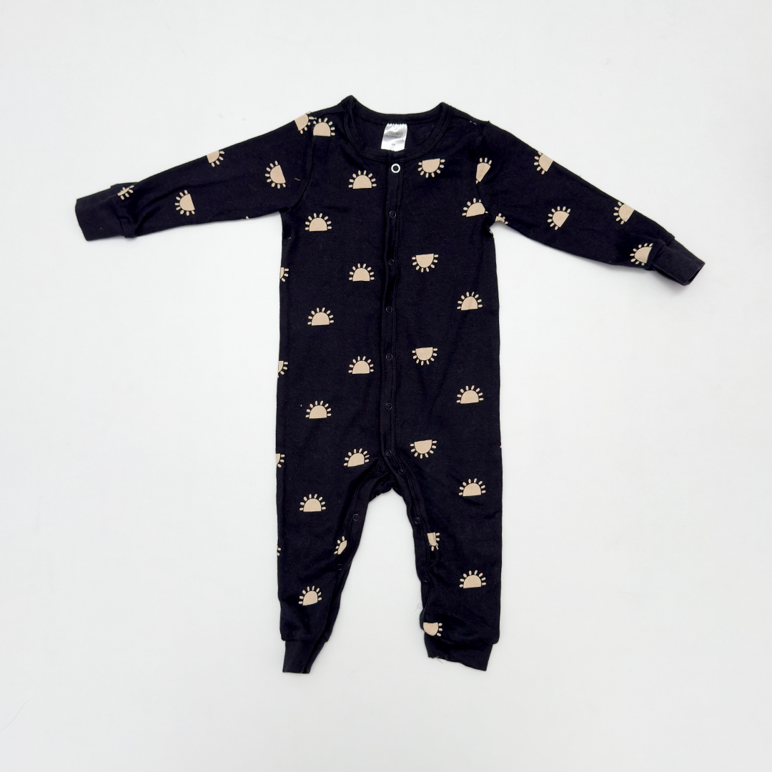 BLACK SUN PRINTED ROMPER