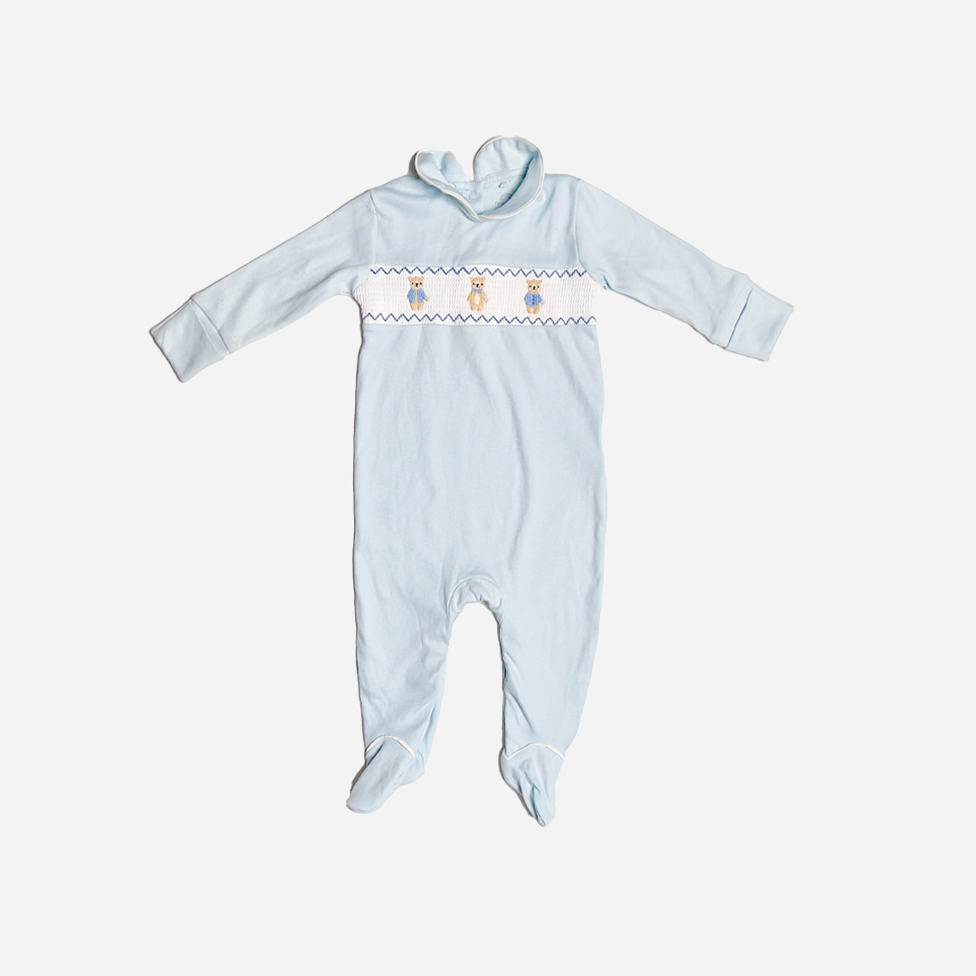 BLUE TEADDY THREAD SLEEPSUIT