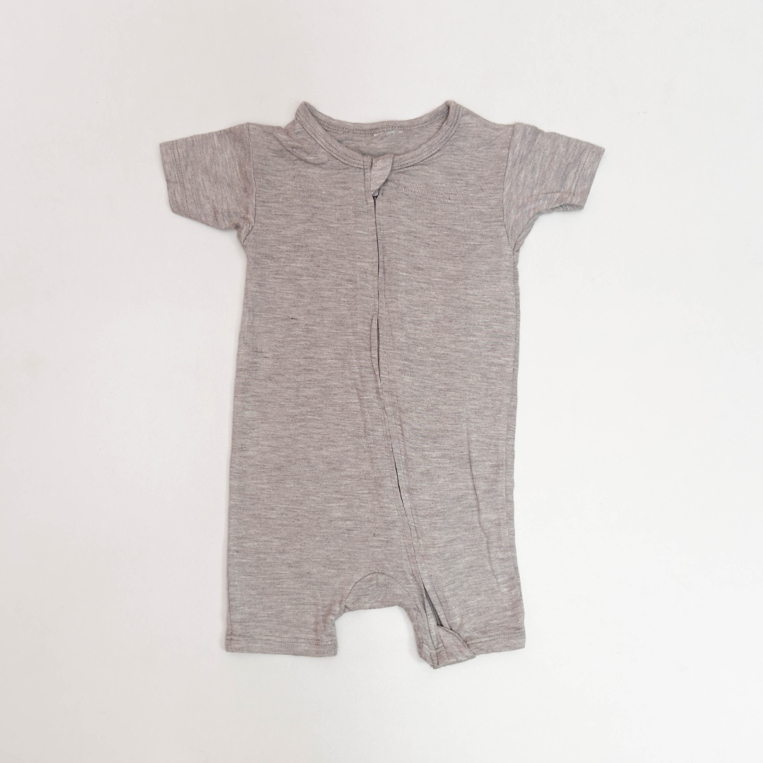 GREY VISCOUS ZIPPER JUMPSUIT