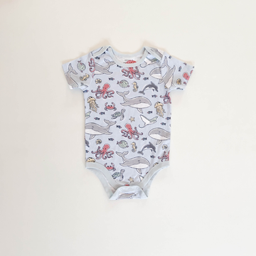OCEAN PATTERNED ONESIE
