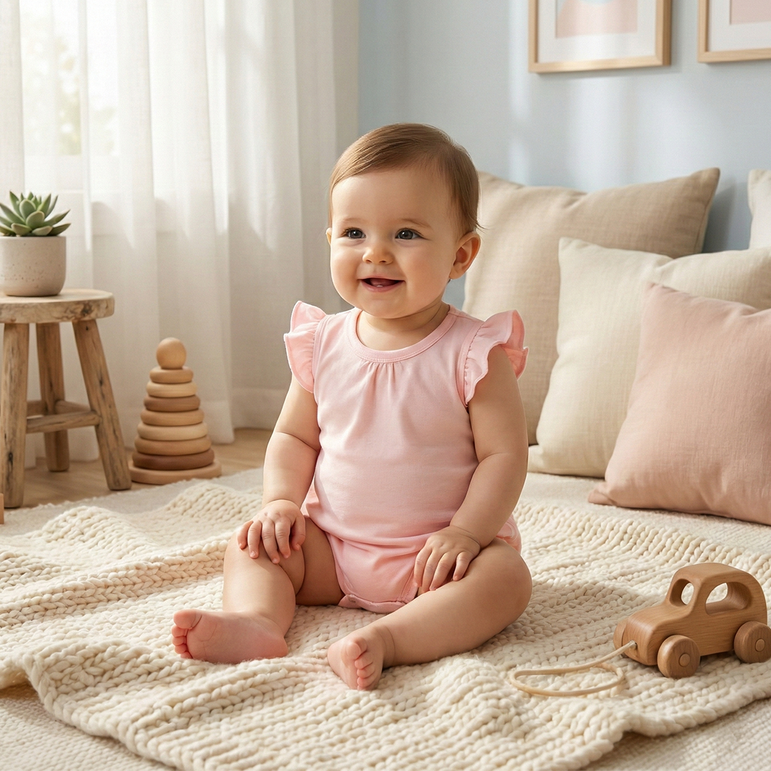 PINK PEACH RUFFLED JUMPSUIT